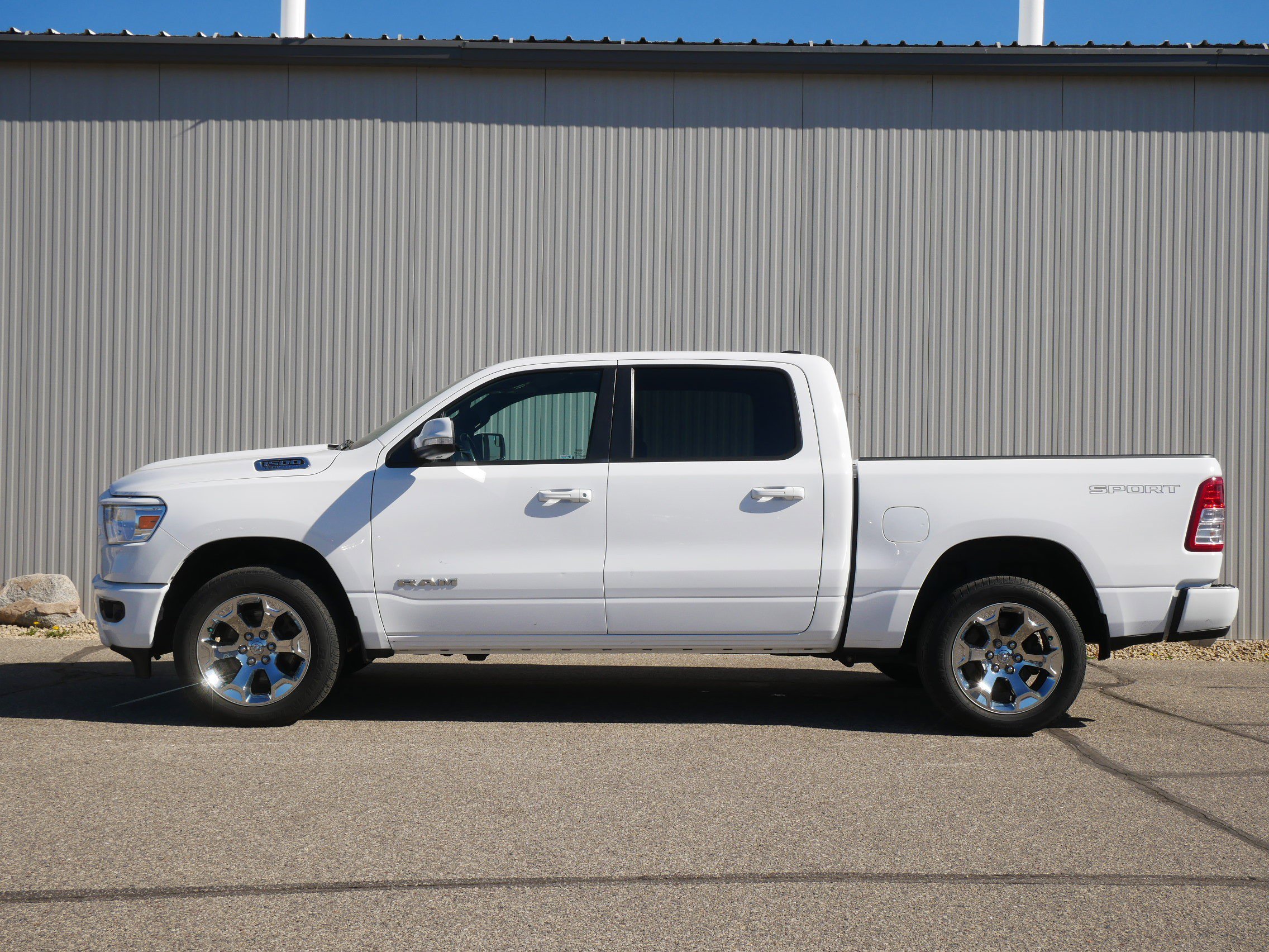 Used 2022 Bright White Clearcoat Ram Big Horn image 2