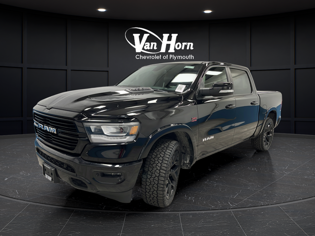 Used 2019 Diamond Black Crystal Pearlcoat Ram Laramie image 3