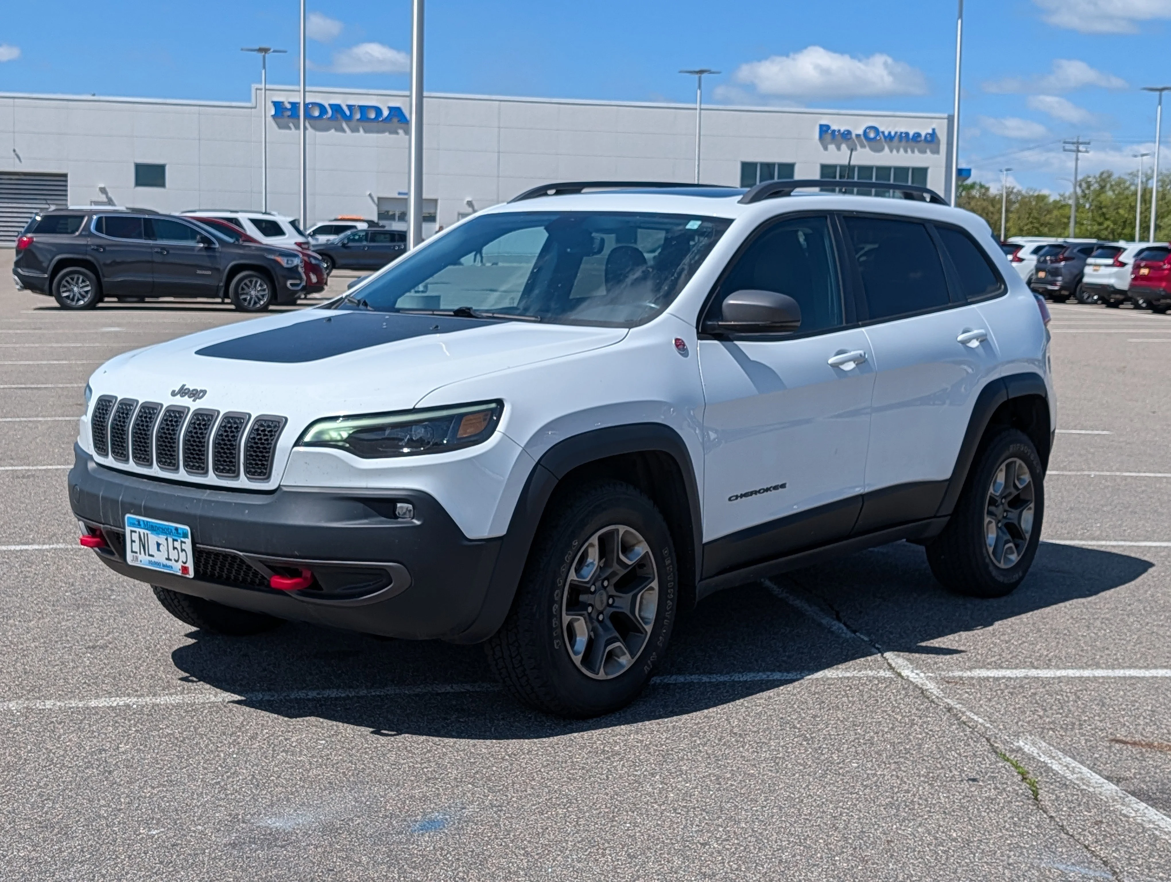 Used 2020 Jeep Cherokee Trailhawk with VIN 1C4PJMBX2LD630693 for sale in Waite Park, Minnesota