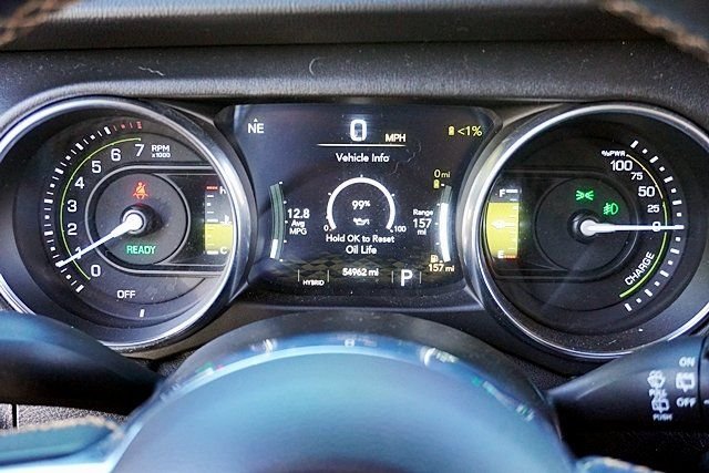 Used 2021 Black Jeep 4-Door Sahara High Altitude 4xe image 37