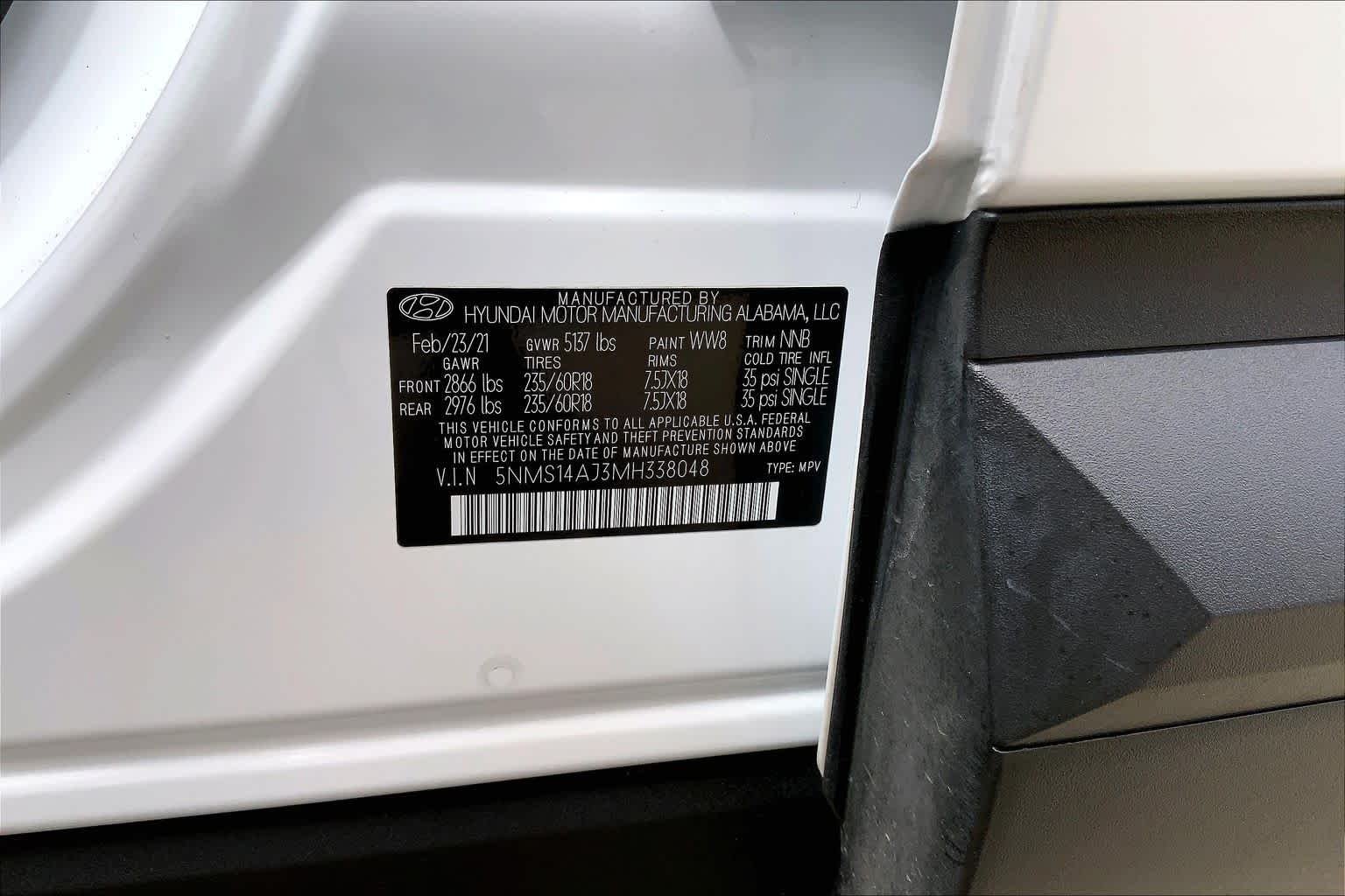 Used 2021 Quartz White Hyundai SE image 33
