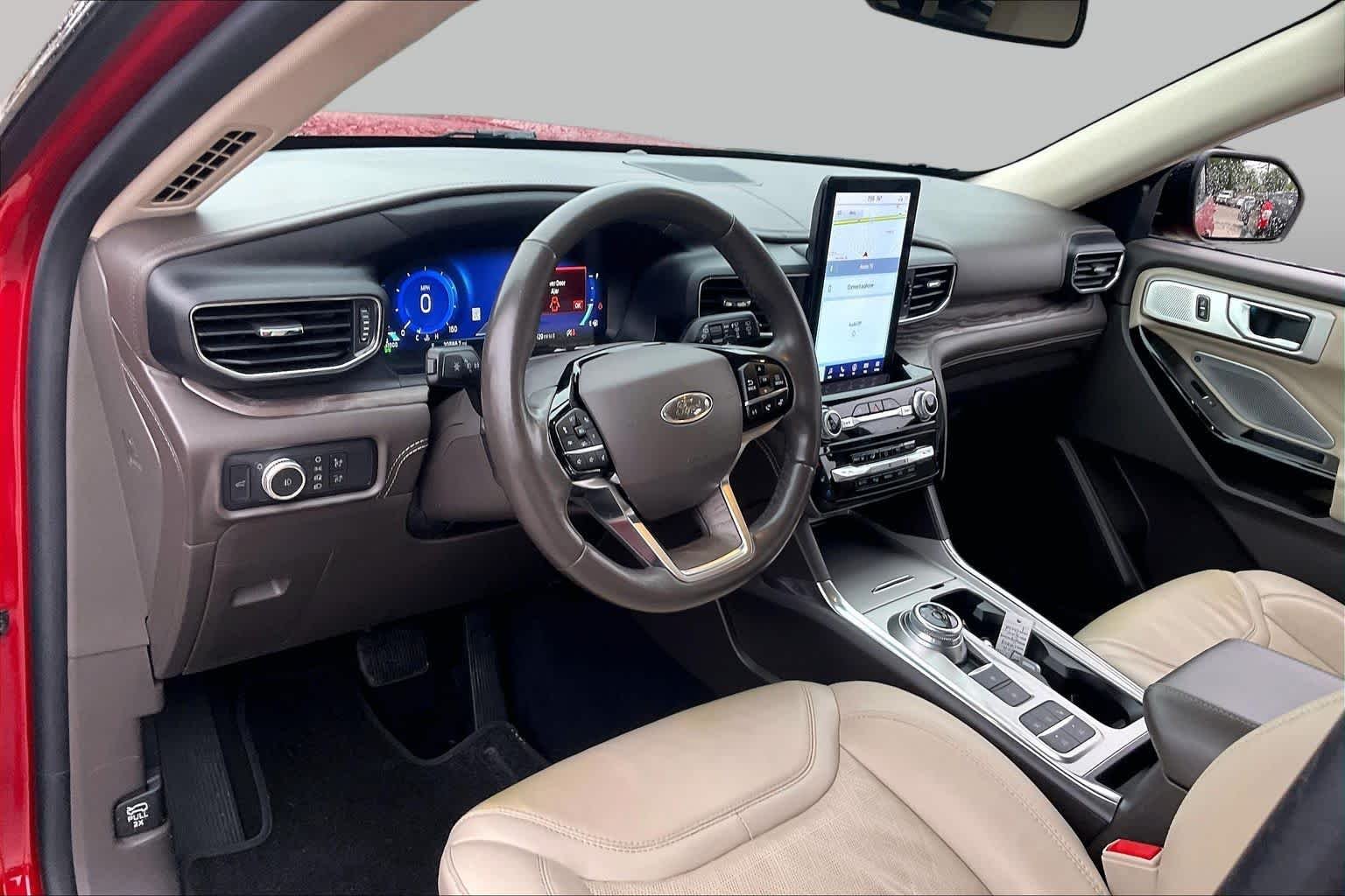 Used 2021 Rapid Red Metallic Tinted Clearcoat Ford Platinum image 17