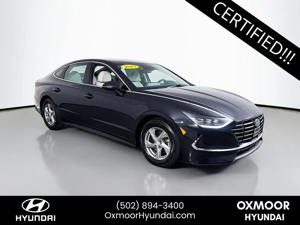Used 2023 Carbon Blue Hyundai SE image 1