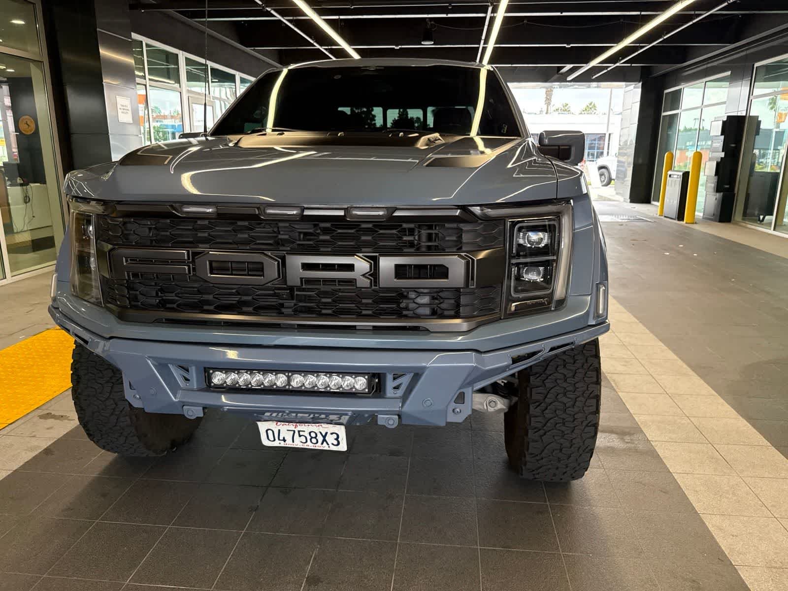 Used 2023 Azure Gray Metallic Tri-Coat Ford Raptor image 3