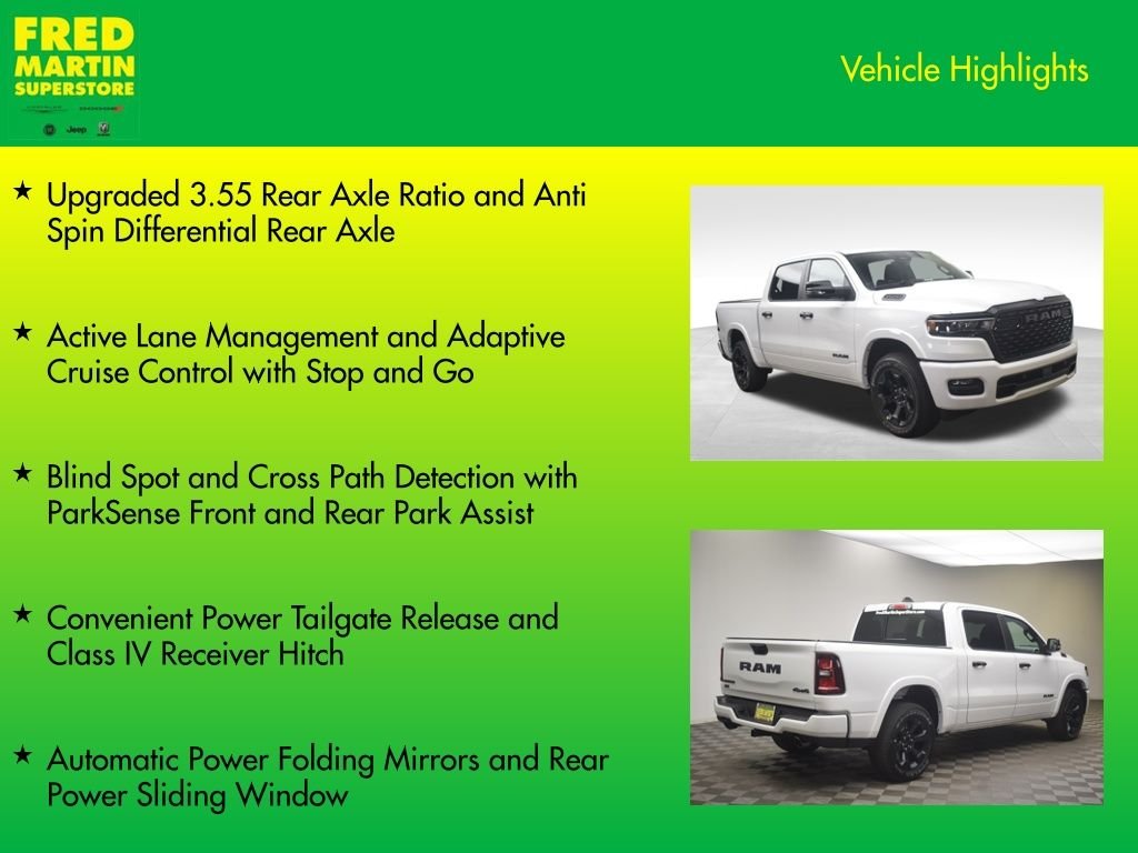 New 2026 Bright White Clear-Coat Exterior Paint RAM Big Horn/Lone Star image 14