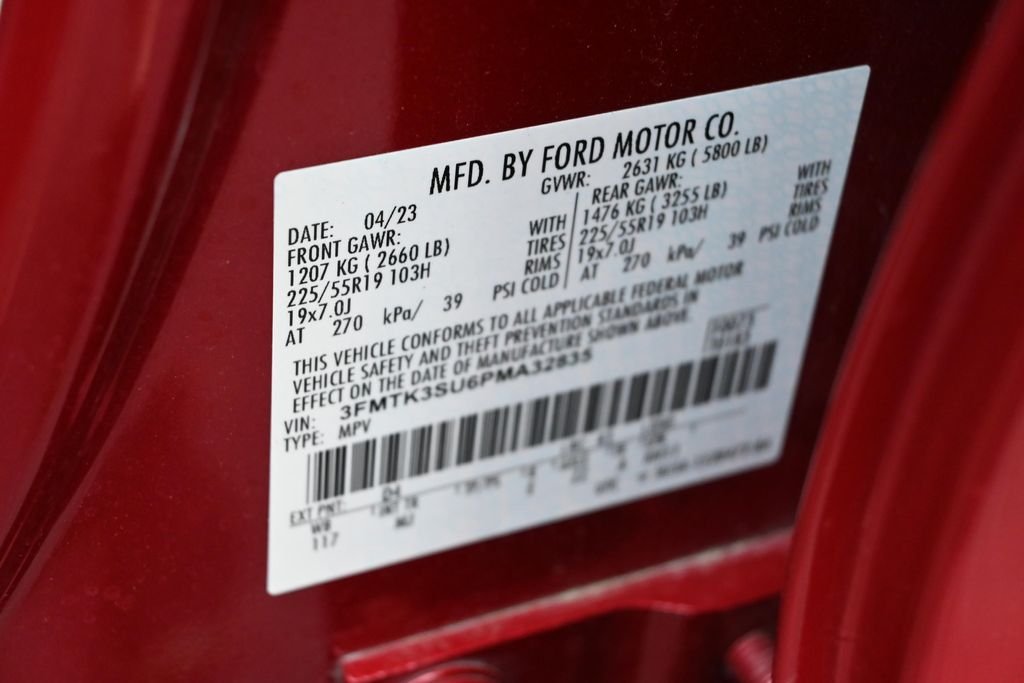 Certified Used 2023 Red Metallic Ford Premium image 40