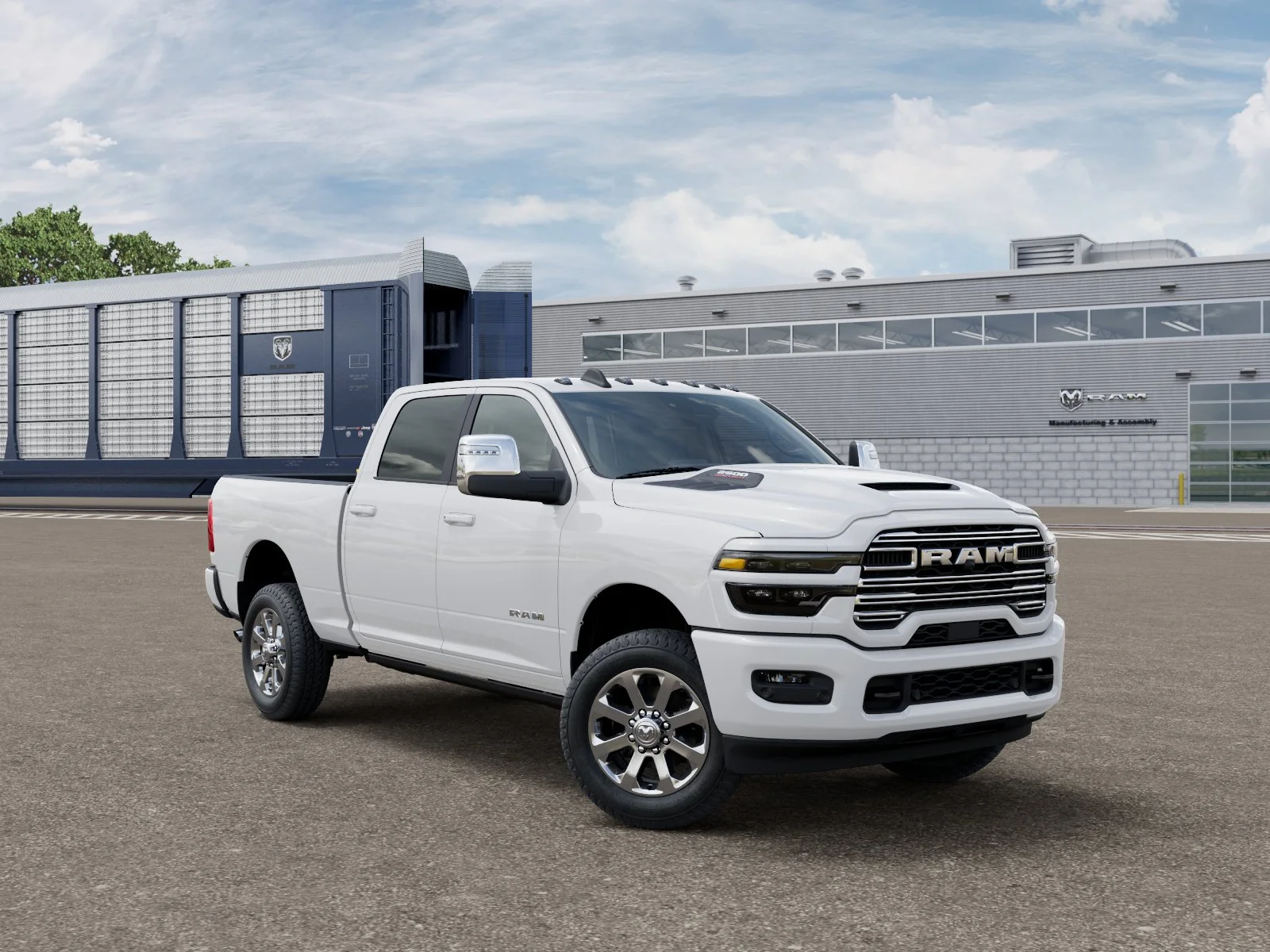 New 2026 Bright White Clear-Coat Exterior Paint RAM  image 3