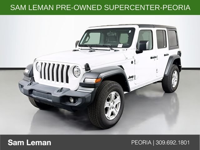 Used 2021 White Jeep Unlimited Sport S image 3