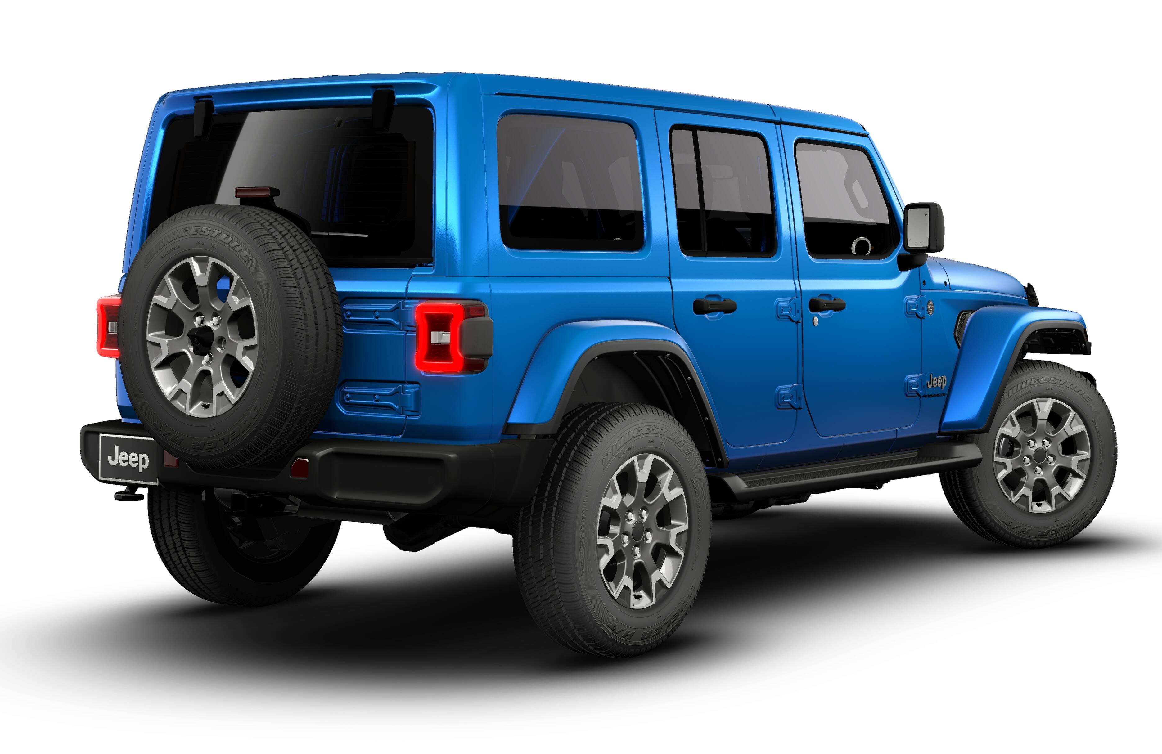 New 2026 Hydro Blue Pearl-Coat Exterior Paint Jeep Sahara image 14