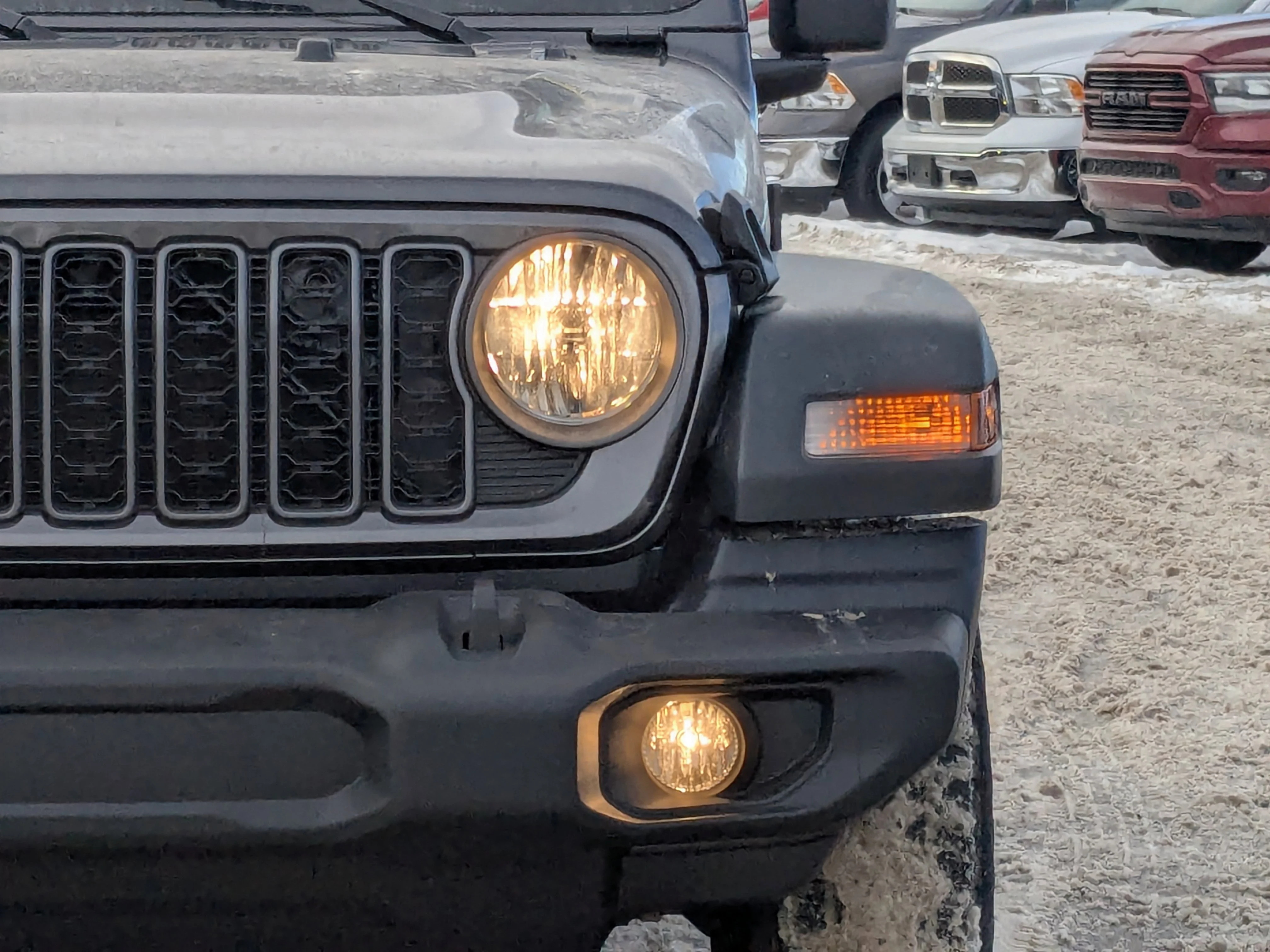 New 2026 Grey Jeep Sport - - 2.0L Turbo Engine - 12.3 Uconnect 5 Display - Black Freedom Hardtop - 8-Speed Auto & More image 10