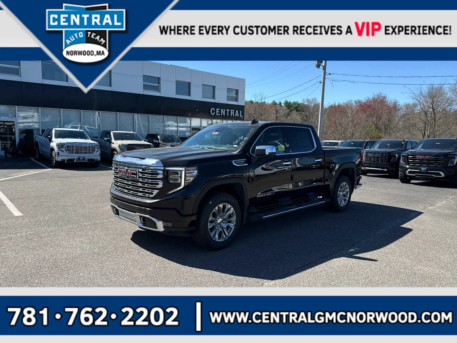 Onyx Black 2026 GMC Sierra 1500 Denali Crew Cab 4WD Pickup Truck Four-Wheel Drive
