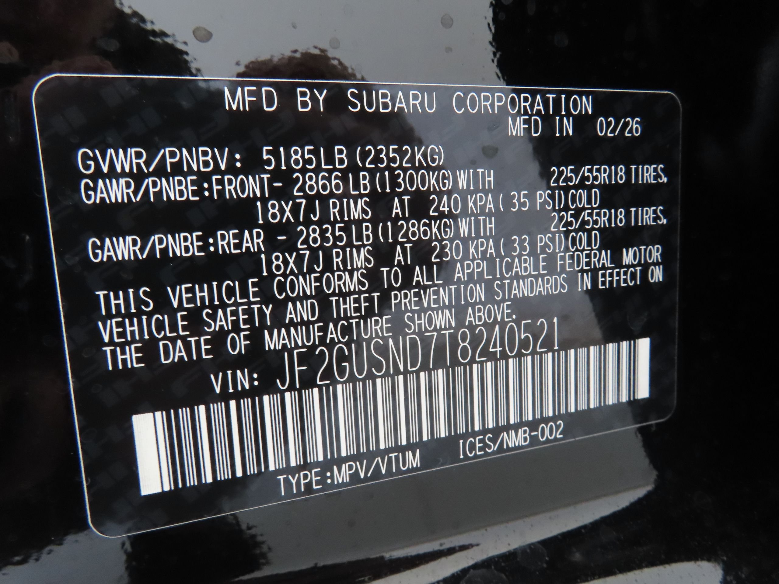New 2026 CRYSTAL BLACK SILICA Subaru Limited Hybrid image 28