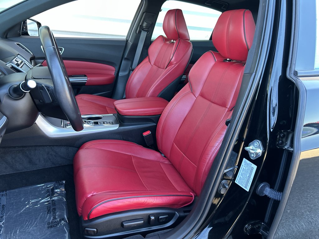 Used 2019 Crystal Black Pearl Acura w/A-Spec Pkg Red Leather image 12