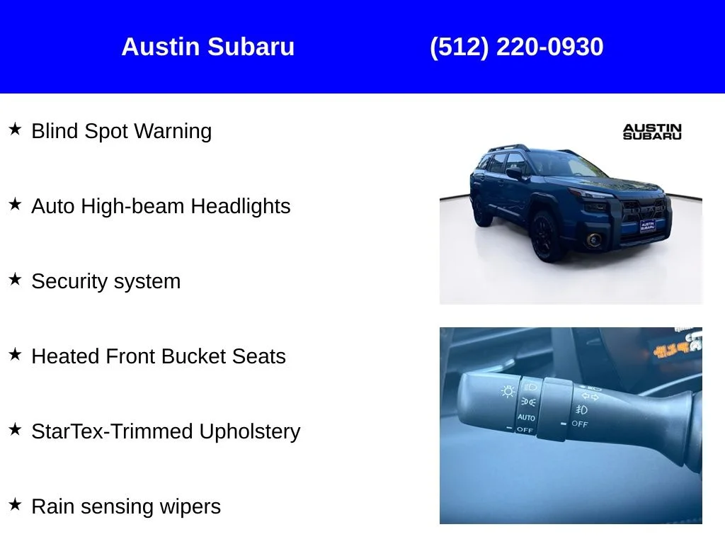 New 2026 Blue Subaru Wilderness image 17