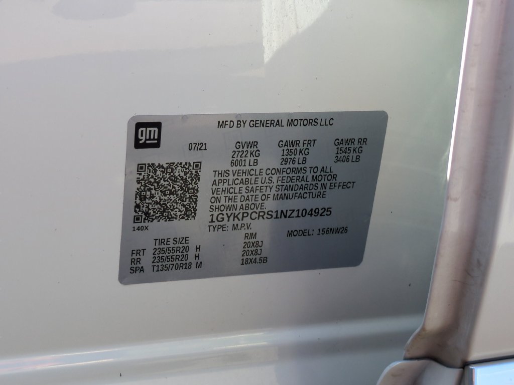 Used 2022 White Cadillac Premium Luxury image 24