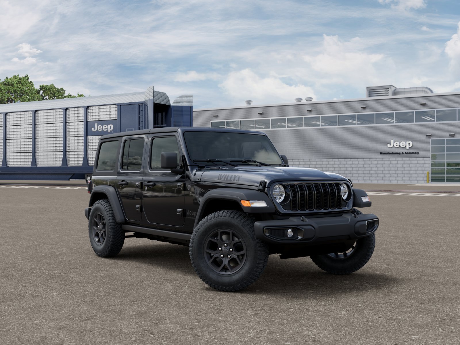 New 2026 Black Clear-Coat Exterior Paint Jeep Willys image 3