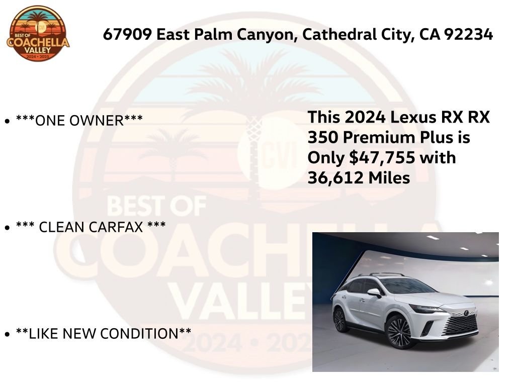 Used 2024 White Lexus 350 Premium Plus image 5