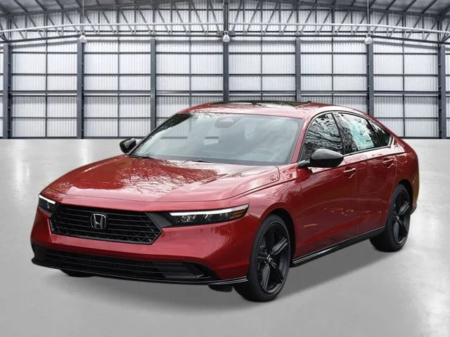 New 2026 Radiant Red Metallic Honda Sport-L Hybrid image 1