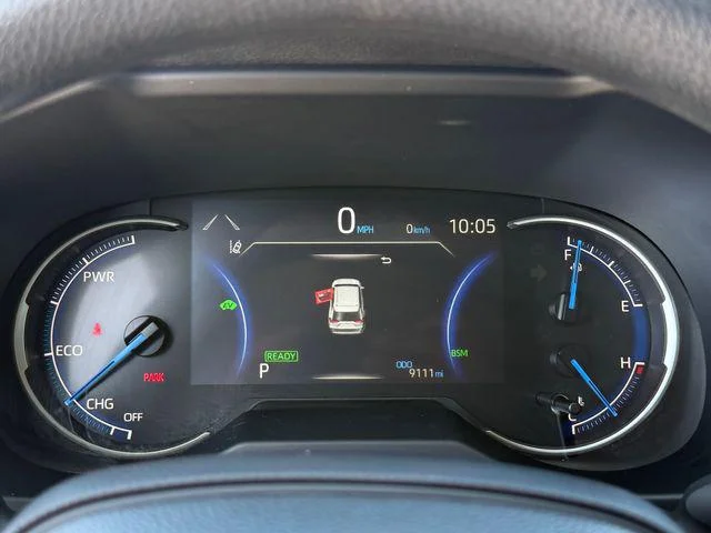 Certified Used 2025 MIDNIGHT BLACK METAL Toyota Hybrid XLE image 17