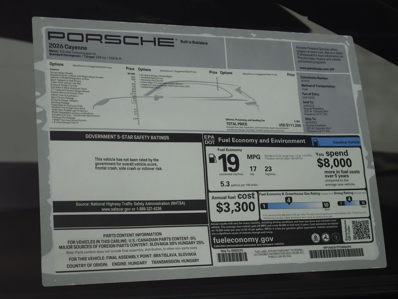 New 2026 Carrara White Metallic Porsche  image 25