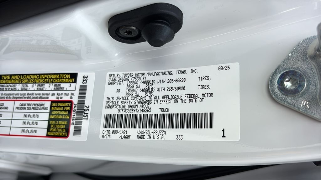 New 2026 Wind Chill Pearl <sup>1</sup> Toyota Tundra Platinum image 38