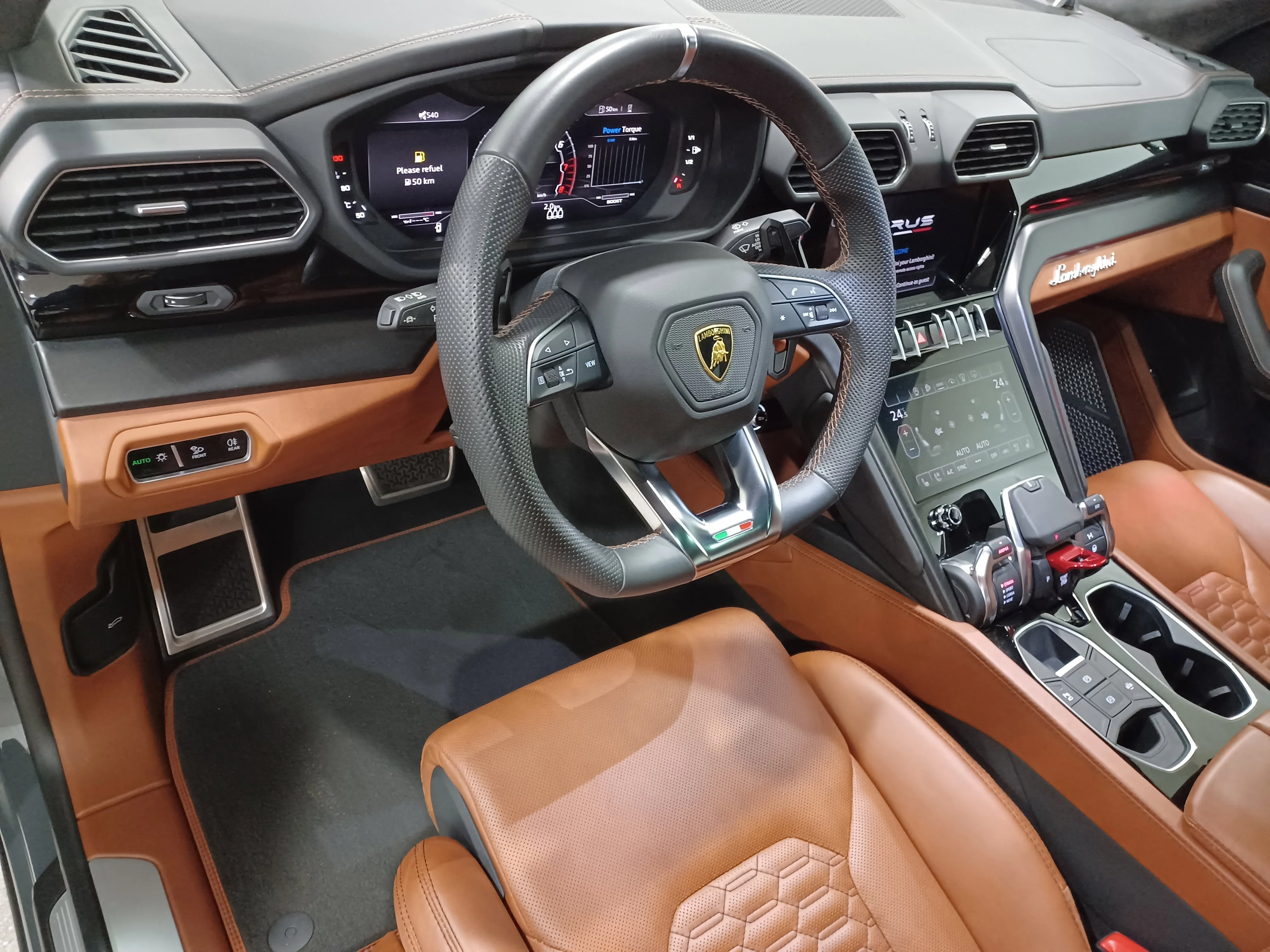 Used 2022 Grigio Telesto Lamborghini *NO LUX TAX!!! | Grigio Telesto | Marrone Eklipsis | Nav | Heads Up Display | Pano Roof image 14
