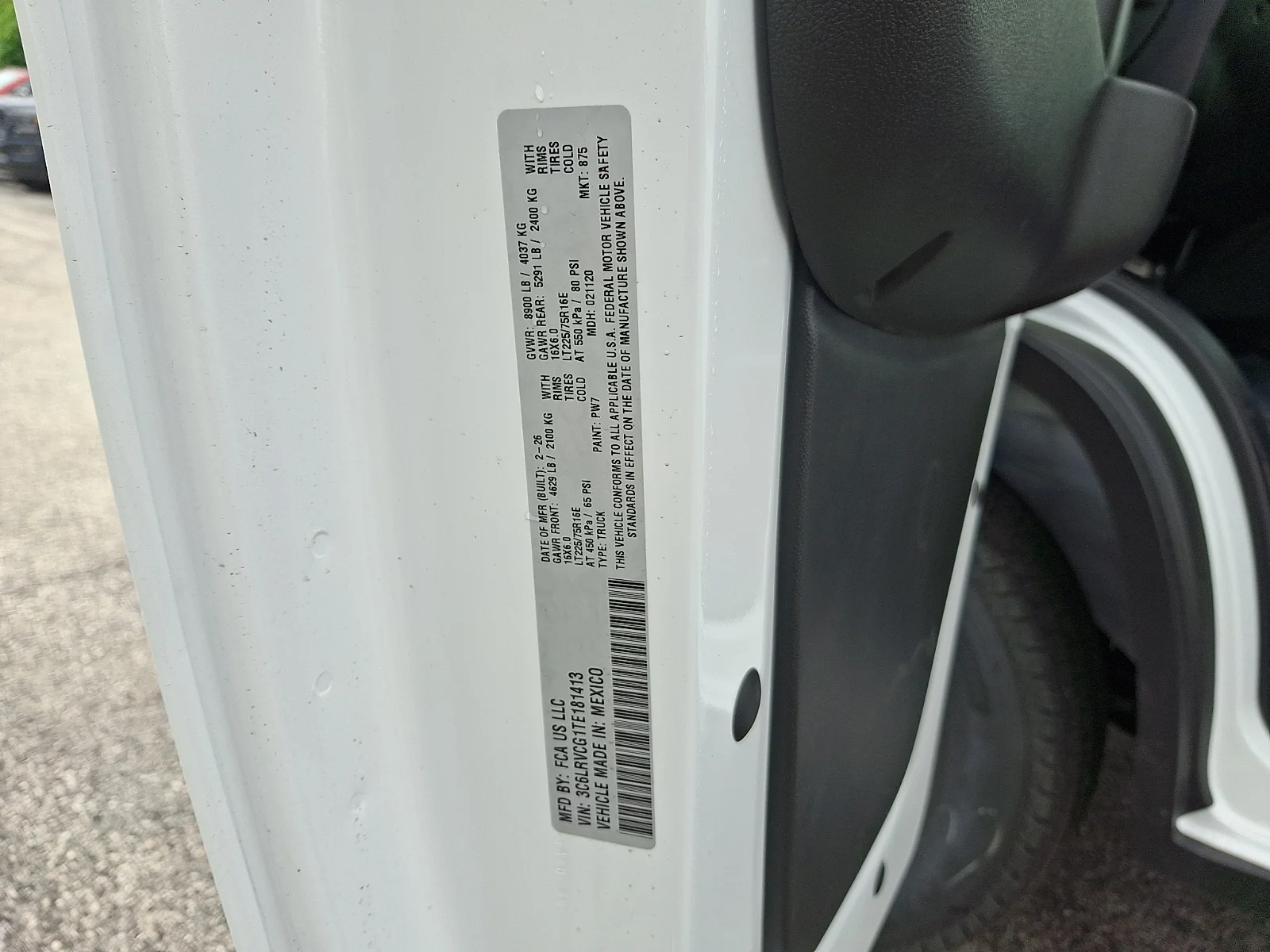 New 2026 Bright White Clear-Coat Exterior Paint RAM High Roof image 22