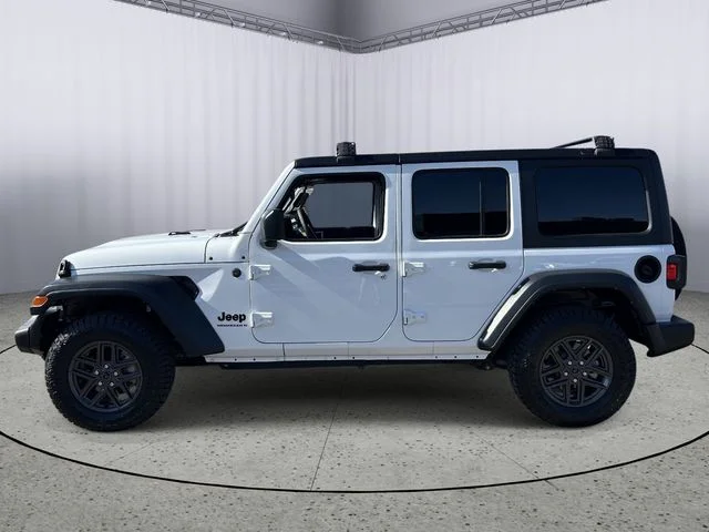 Used 2024 Bright White Clearcoat Jeep Sport S image 3