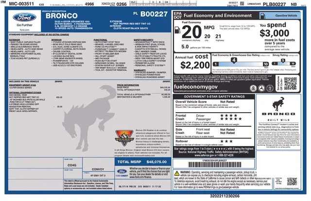 Certified Used 2023 Red Ford Outer Banks image 5