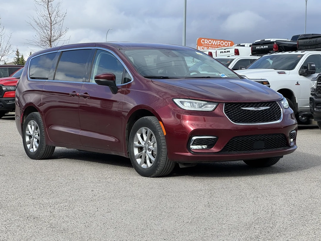 Certified Used 2023 Red Chrysler Touring L - - AWD - Stow n Go Seating - Power Doors & Liftgate - 10.1 Uconnect 5 & More! image 2