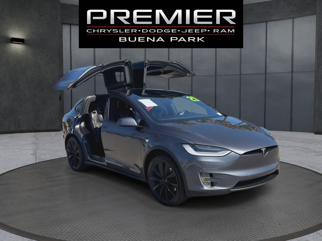 Used 2021 Tesla Model X Long Range Plus with VIN 5YJXCDE2XMF323311 for sale in Buena Park, CA