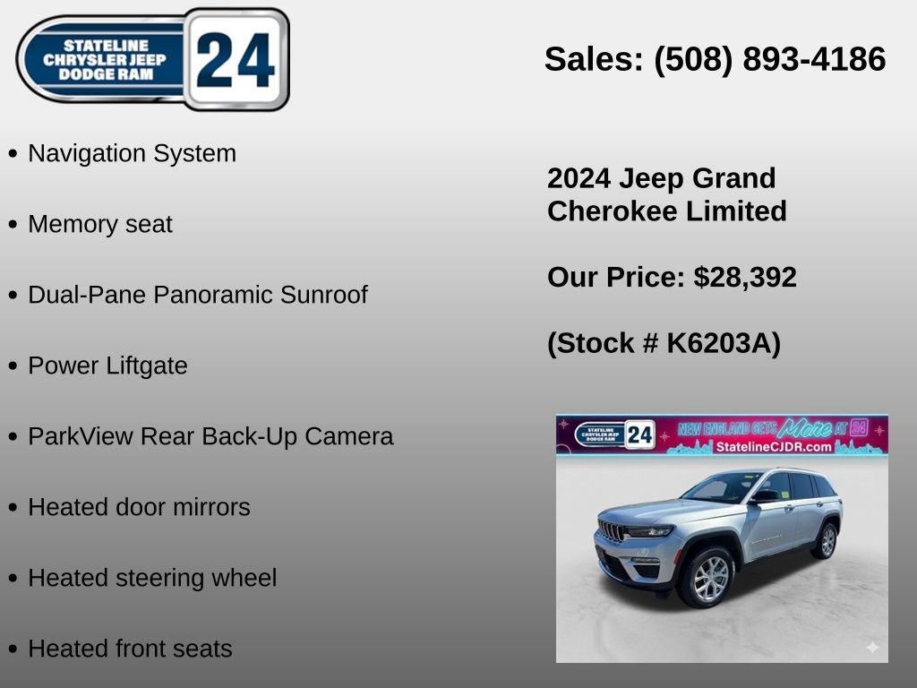 Used 2024 Silver Jeep Limited image 6