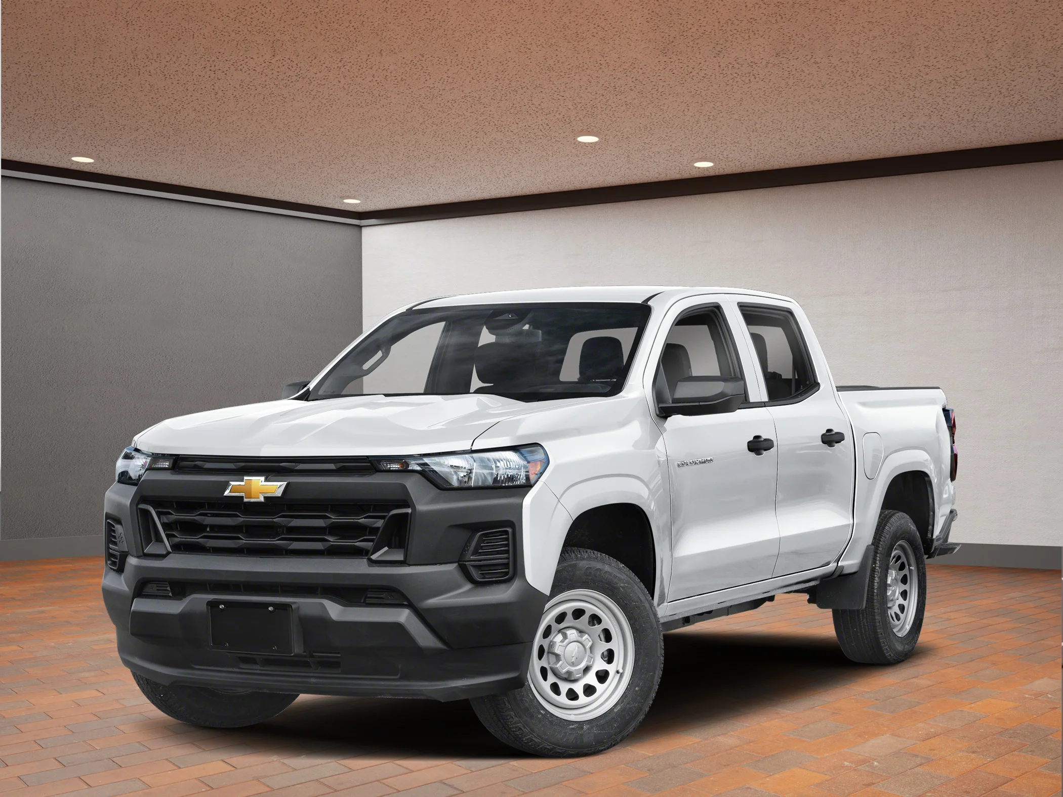 New 2026 White Chevrolet Crew Cab Short Box 4-Wheel Drive Work Truck image 1