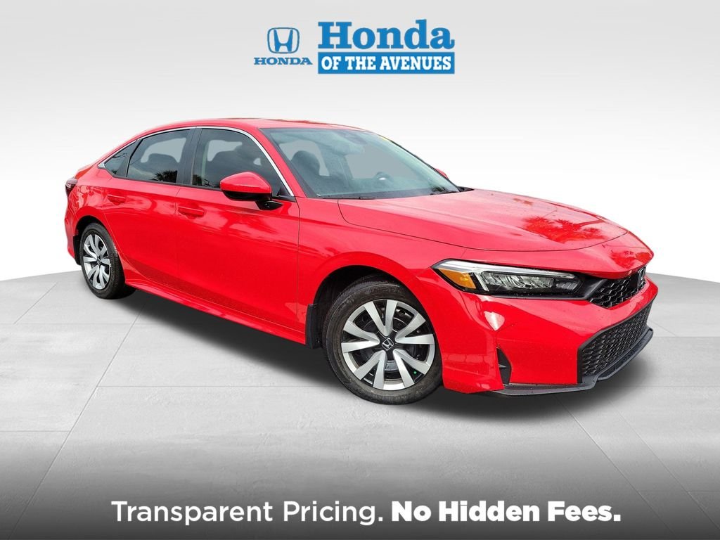 Certified Used 2025 Rallye Red Honda 4D LX image 1