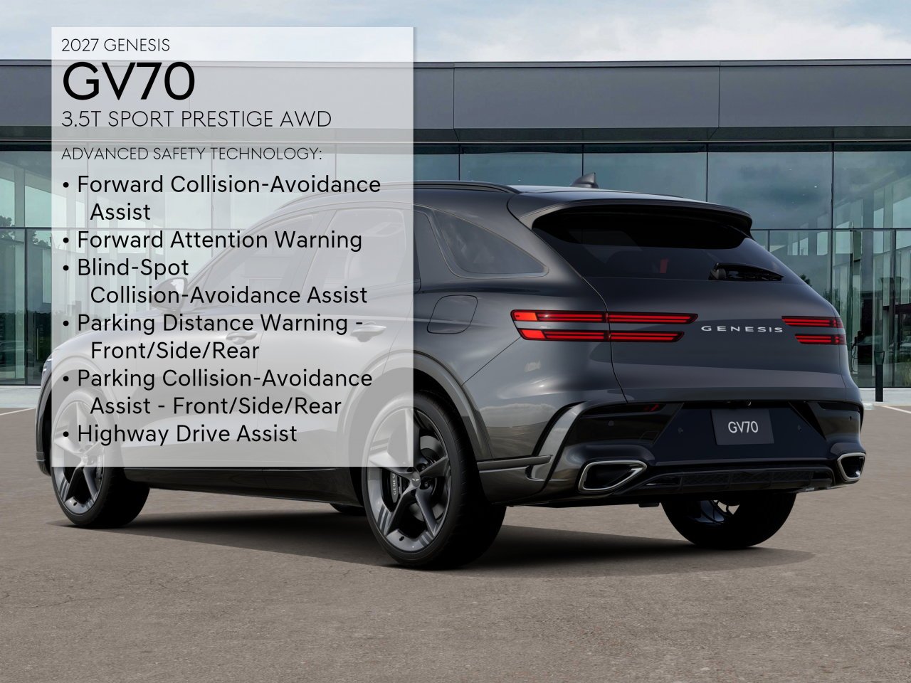 New 2027 Black Genesis 3.5T Sport Prestige image 7