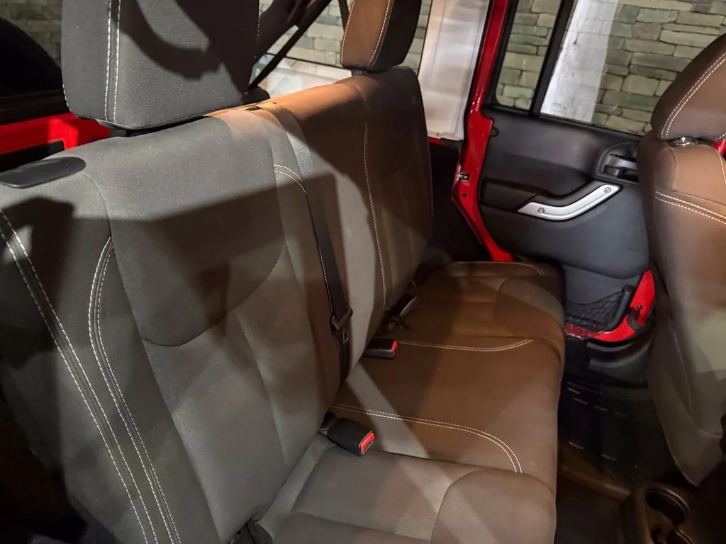 Used 2018 Firecracker Red Clearcoat Jeep Unlimited Sahara image 32