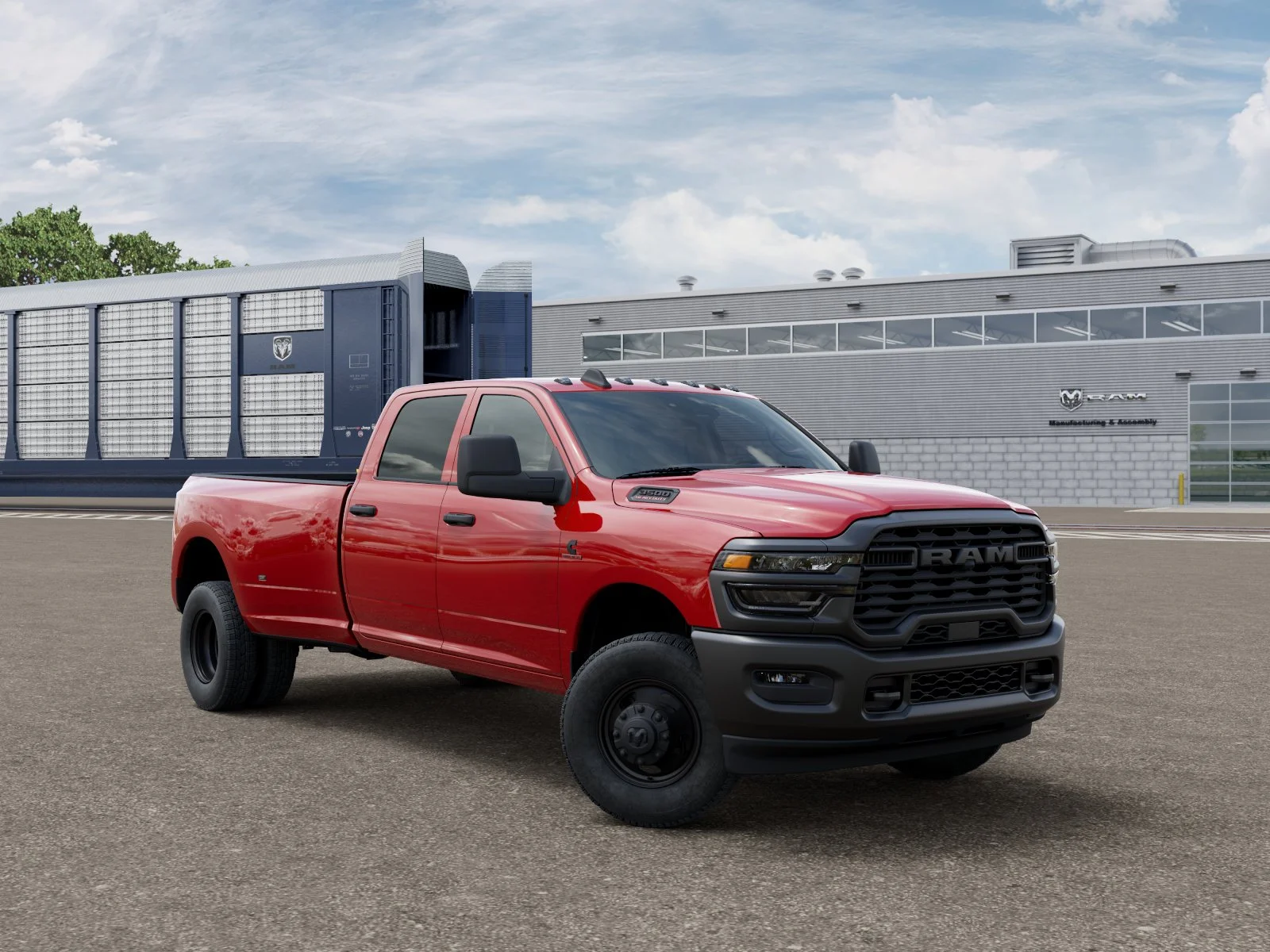 New 2026 Flame Red Clear-Coat Exterior Paint RAM Tradesman image 31