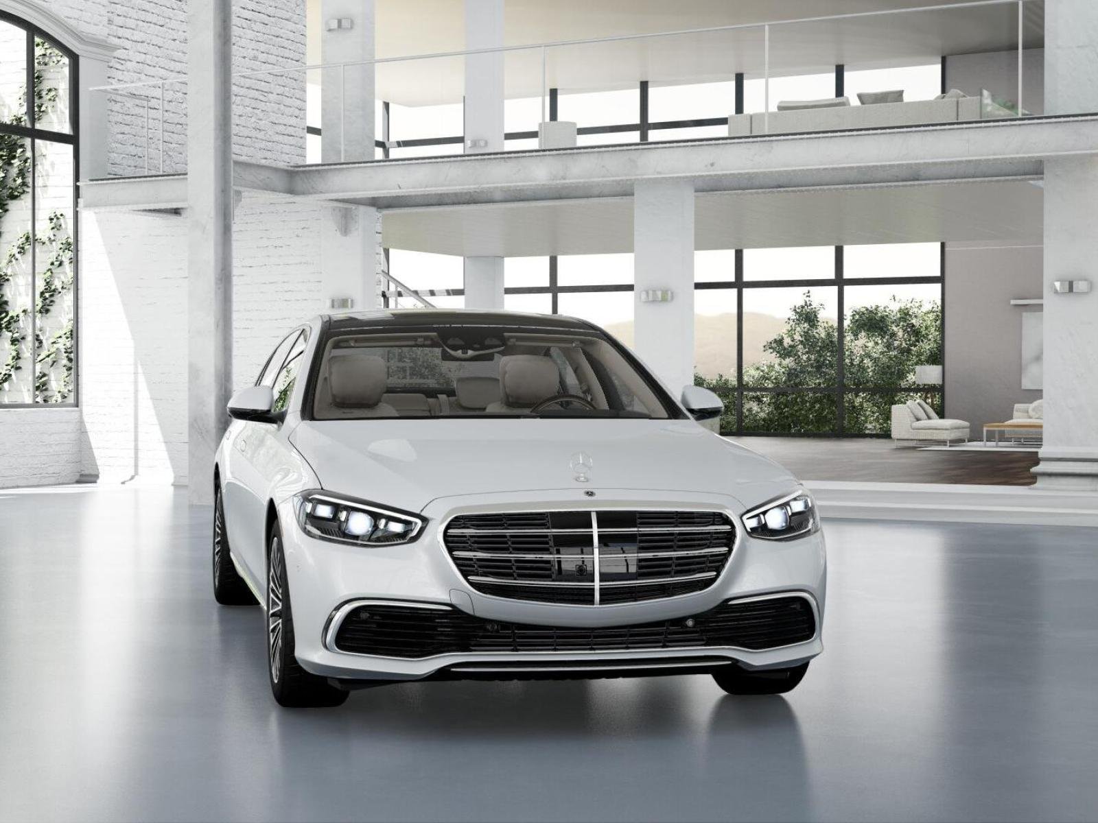 New 2026 MANUFAKTUR Moonlight White Metallic Mercedes-Benz S 580 image 8