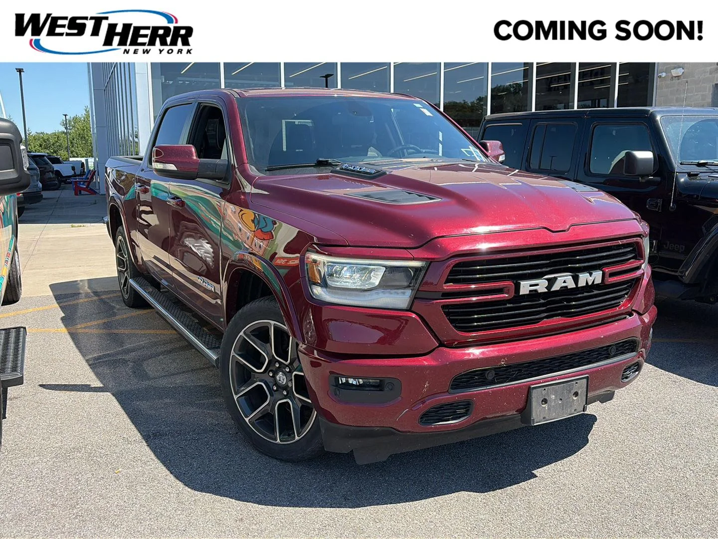 Used 2019 Delmonico Red Pearlcoat Ram Laramie image 1