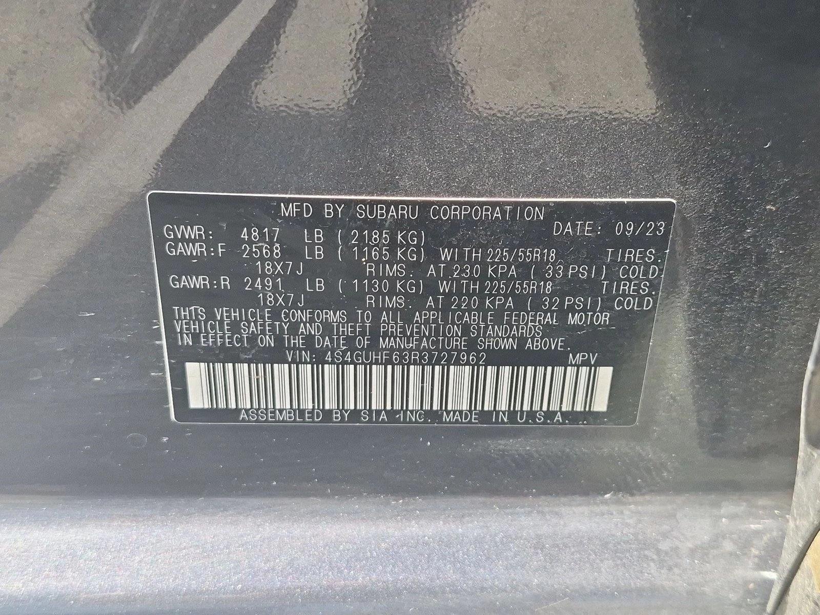 Used 2024 Magnetite Gray Metallic Subaru Sport image 23