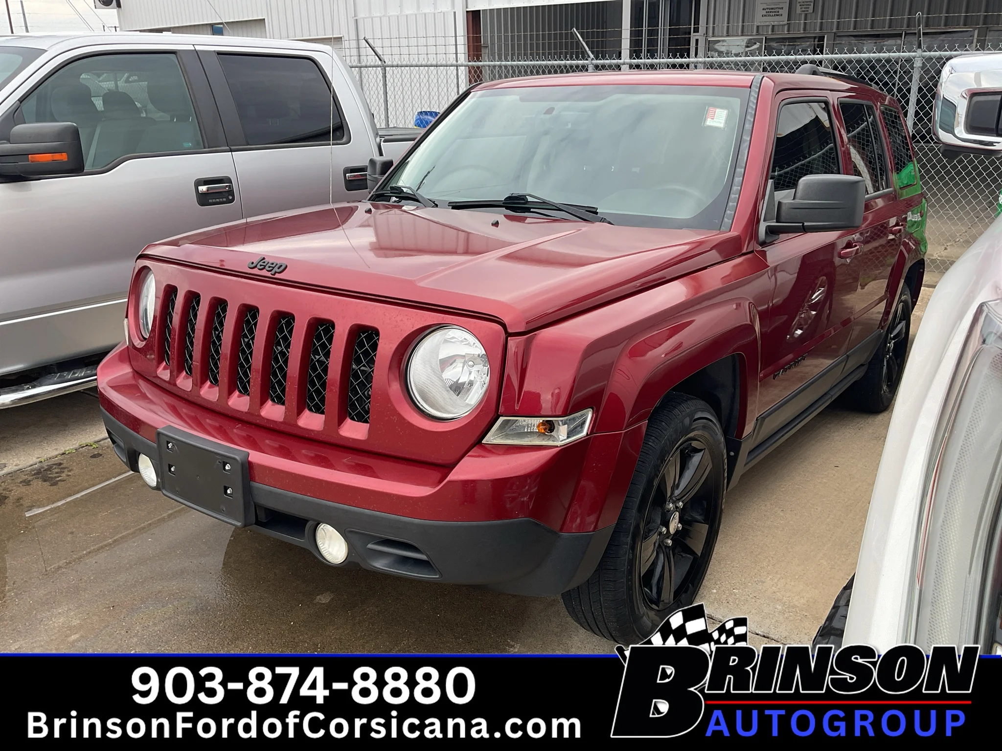 Used 2015 Deep Cherry Red Crystal Pearlcoat Jeep Altitude Edition image 1