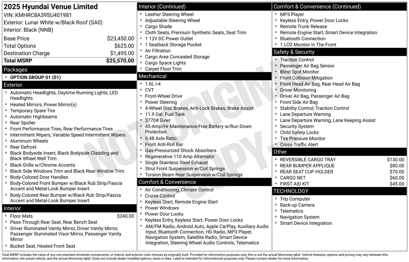 Certified Used 2025 White Hyundai Limited image 22