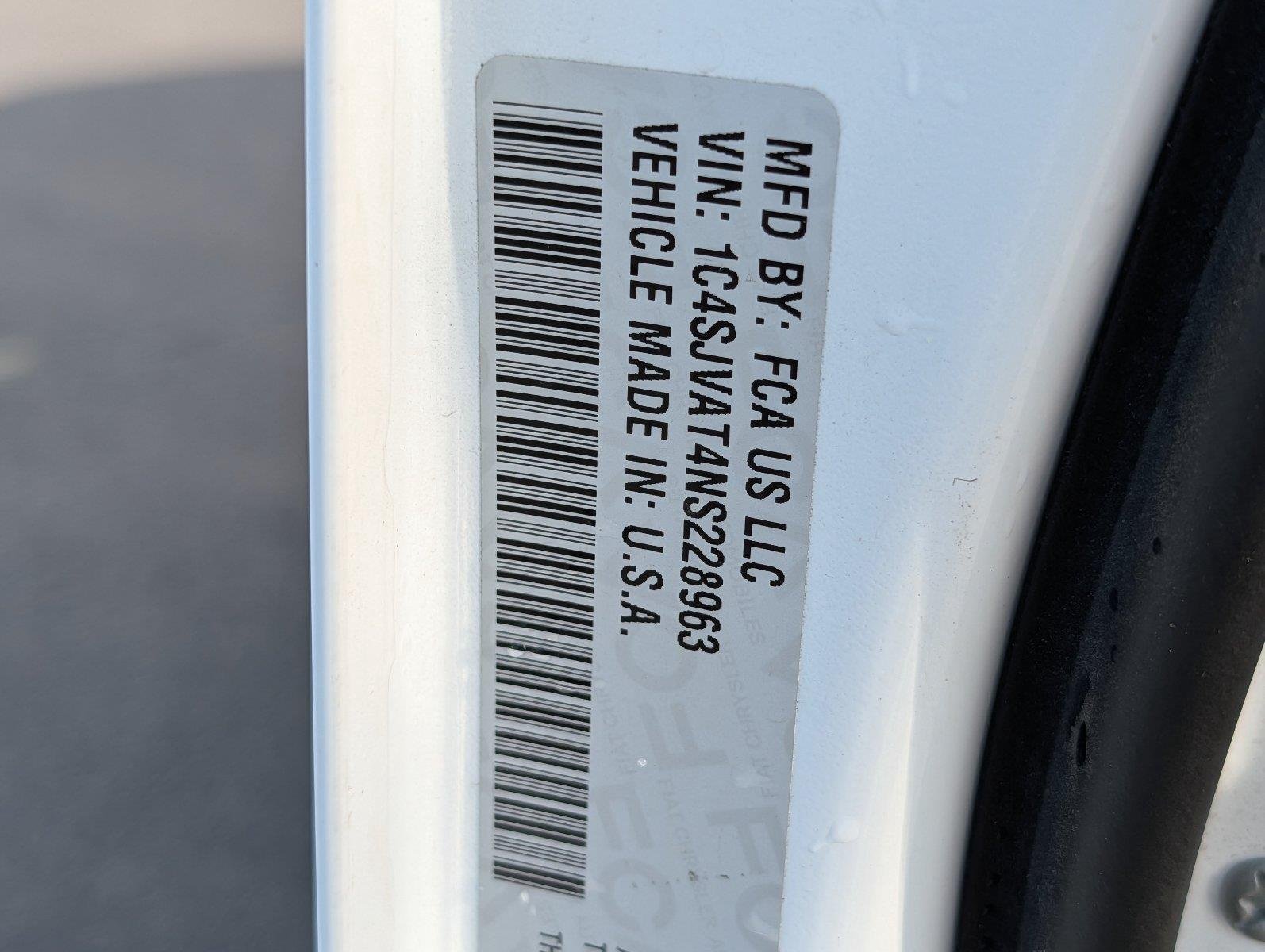 Used 2022 Bright White Clearcoat Jeep Series I image 39