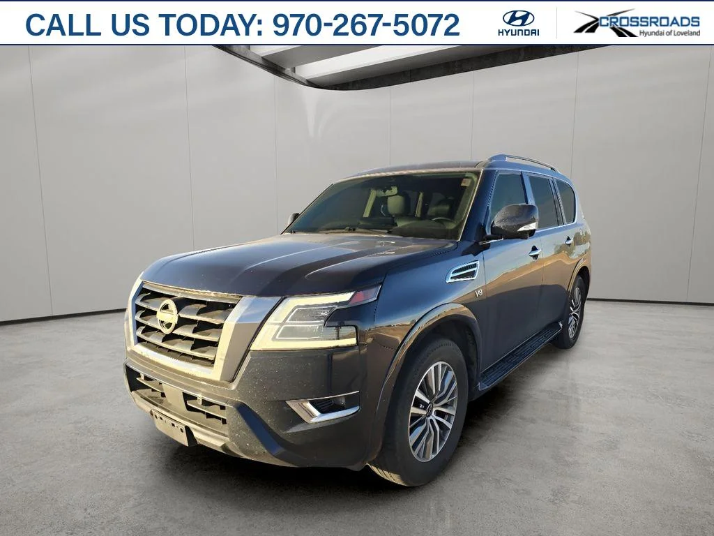 Used 2021 Hermosa Blue Pearl Nissan SL image 1