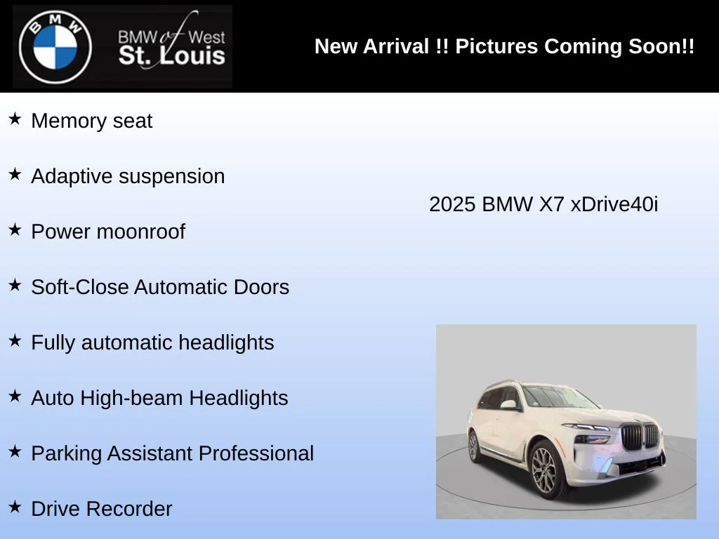 Used 2025 White BMW xDrive40i image 9