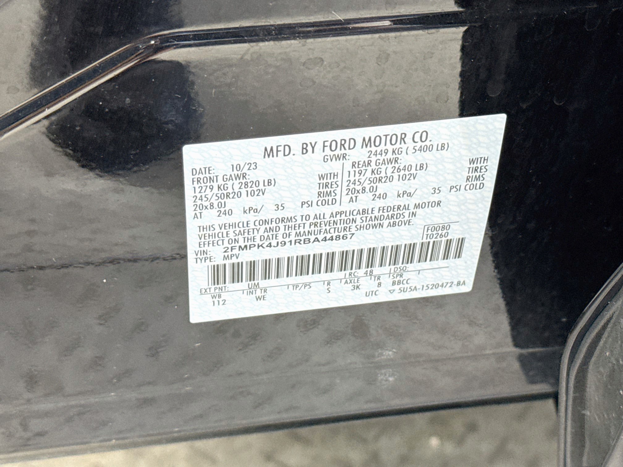 Used 2024 Agate Black Metallic Ford ST-Line image 33