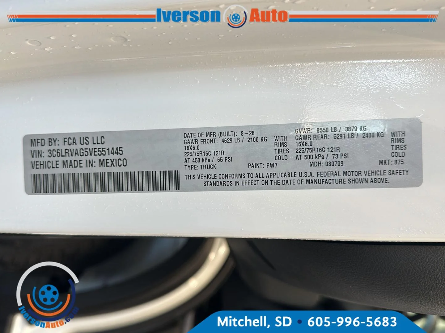 New 2027 Bright White Clearcoat Ram SLT image 11