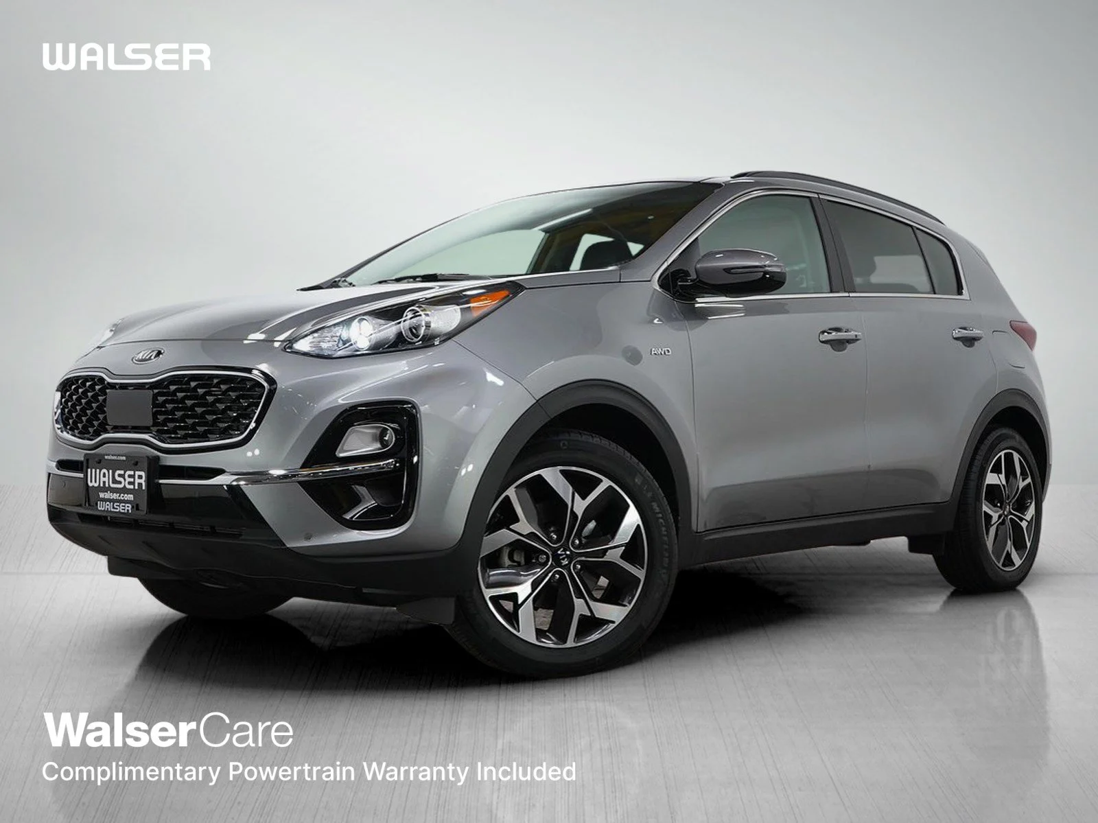 Used 2022 Steel Gray Kia EX AWD Technology Package image 1