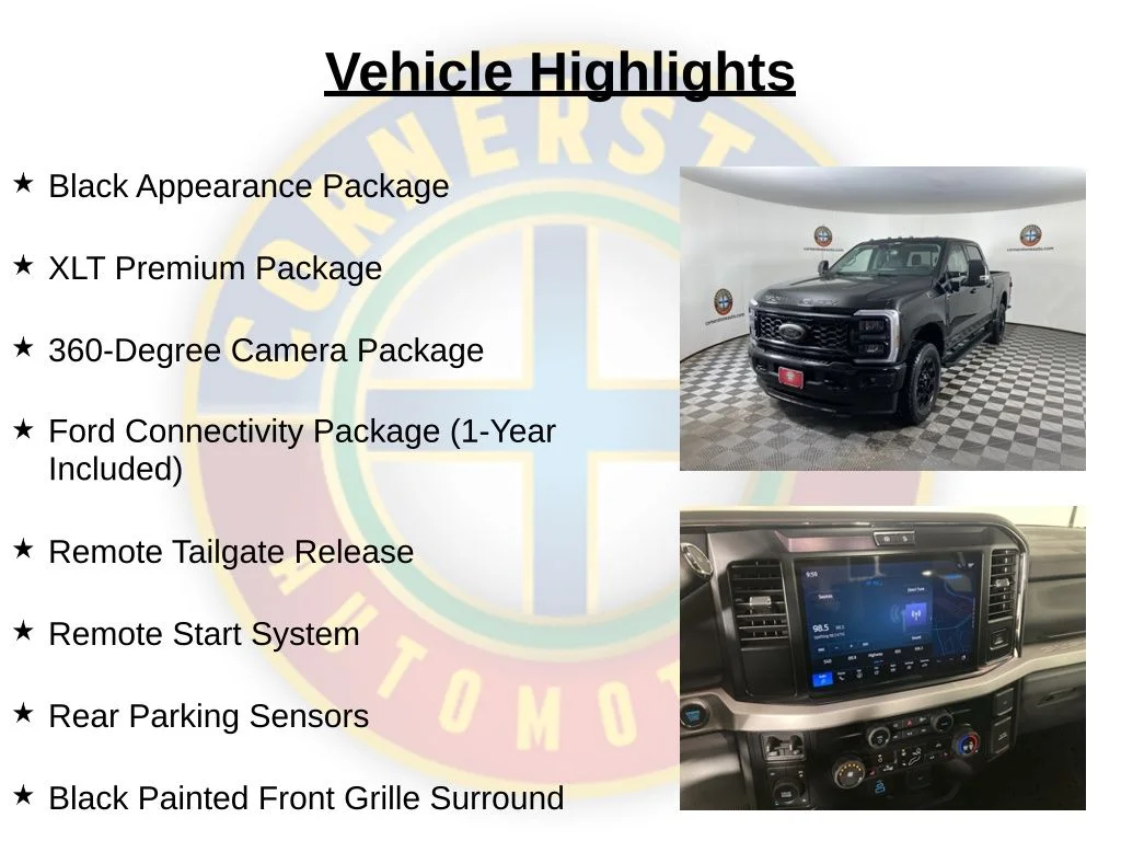 New 2026 Agate Black Metallic Ford F-350® XLT image 2
