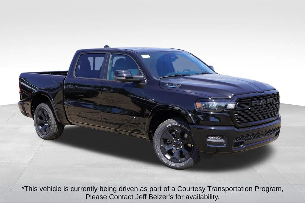New 2027 Diamond Black Crystal Pearl-Coat Exterior Paint RAM Big Horn image 1